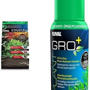 Fluval 8.8lb Aquarium Planting Substrate and Plant Progress Bundle