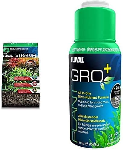 Fluval 8.8lb Aquarium Planting Substrate and Plant Progress Bundle